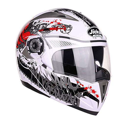 Cascos de motocross Casco de motocicleta para niños y jóvenes, locomotora, doble visera, funda abatible, casco integral modular, casco de cross country de cuatro estaciones, casco de bicicleta de mon