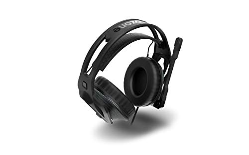 Cascos Gaming Ozone Nuke Pro - Auriculares con microfono - Sonido 7.1, Boombox, Compatible PS4, Ergonomico, Microfono Abatible, Sonido Premium, Jack 3.5 + Adaptador PC, Negro