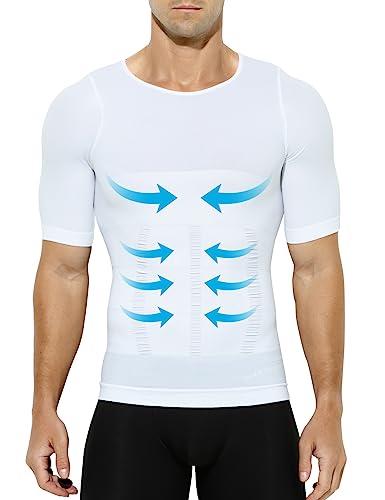 Casey Kevin Camiseta de Compresión para Hombre Camiseta de Manga Corta Secado Rápido Camisa Ropa Deportiva Body Shaper para Fitness Ejercicio Gimnasio