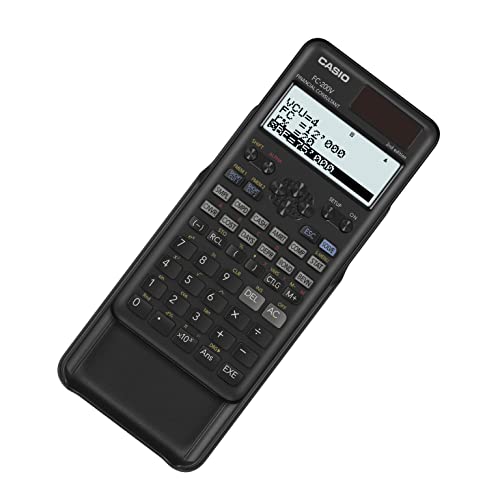 Casio FC-200V-2 Calculadora Financiera, 16,2 x 7,7 x 1,1, Negro