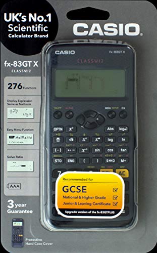 Casio fx-83GTX Calculadora científica, Color Negro, Color Negro