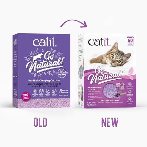 Catit Go Arena aglomerante para Gatos con Aroma a Lavanda 2 x 2,8 kg (5,6 kg)