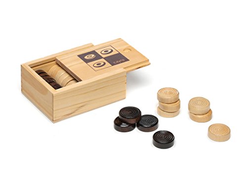 Cayro - Juego de Damas de Madera - Piezas para Jugar a Las Damas - Juego de Mesa para Niños y Adultos - Juego Clásico y Tradicional - Diversión para Toda la Familia