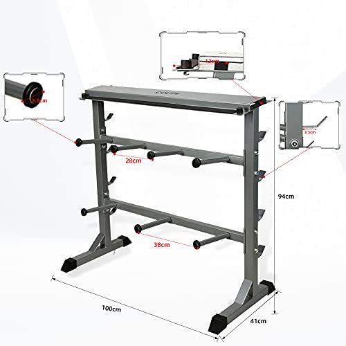 CCLIFE Soporte para mancuernas de acero