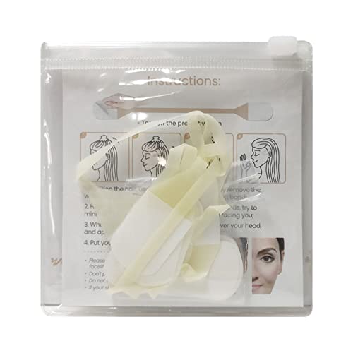 Cdemiy Hilos Tensores Faciales, 20 pcs Face Lift Tape con 4 Cuerdas Finas, Lift Adhesivo Facial Invisible, Banda de Estiramiento Facial en Forma de V para Mujer Maquillaje