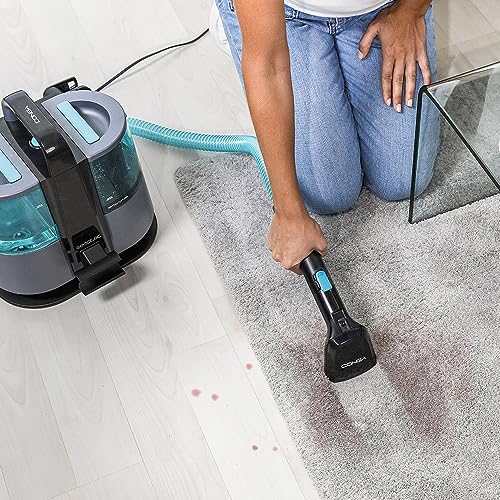 Cecotec Aspirador de Tapicerías con Cable Conga 4000 Carpet&Spot Clean XL, 400 W, 2 Depósitos de Agua Limpia y Otro de Sucia, Pulverizador de Agua y 12 kpa de Succión, Radio de Acción 5 m