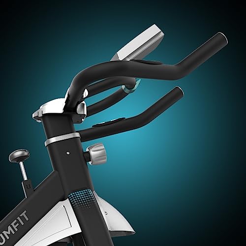 Cecotec Bicicleta Estática Profesional con Volante de Inercia de 16 Kg Extreme. Sistema Silence Fit, Pulsómetro, Manillar y Sillín regulable, Pantalla LCD, Ruedas, Peso máx 120 Kg, Blanco,Negro,Verde