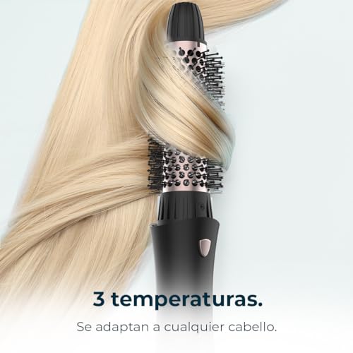 Cecotec Cepillo de Aire 10 en 1 Bamba CeramicCare 10in1 Styler. 1000 W, 10 Cabezales Intercambiables, 3 Temperaturas y 2 Velocidades, Revestimiento de Cerámica, Función Aire Frío