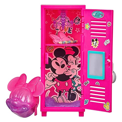 Cefa Toys - Real Littles Mini Taquilla Disney, Taquilla Pequeña de Disney con Mochila de Minnie, Candado y Pegatinas, Apta para Niñas a Partir de 6 Años