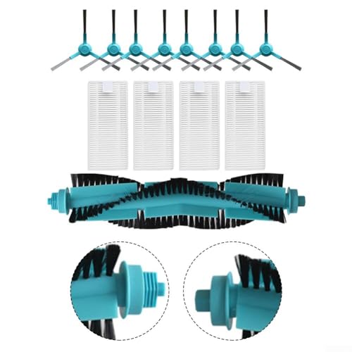Cepillo lateral de filtro para Cecotec para Conga 1690, 1890, 2090, 2290, 2290, cepillo principal, cepillo de rodillo de repuesto, accesorios de cepillo de limpieza para aspiradora