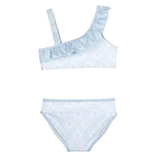 CERDÁ LIFE'S LITTLE MOMENTS Bikinis Infantiles para Niña Fabricados 85% y en Elastano al 15% con Forro 100% Poliéster y Personajes de Frozen 2 | Licencia Oficial-Disney, Azul Claro, 4 años para Niñas