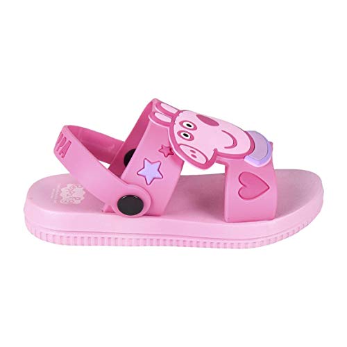 CERDÁ LIFE'S LITTLE MOMENTS, Sandalia de Playa de Peppa con Licencia Oficial Nickelodeon Niñas, Rosa, 27 EU