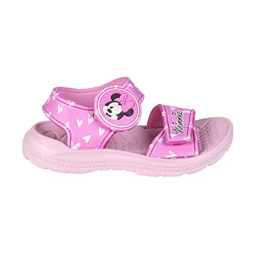 CERDÁ LIFE'S LITTLE MOMENTS, Sandalias Playa Niña Fabricada EVA y Estampadas con Personajes 3D de Minnie | Chanclas de Goma, Rosa, 24 EU