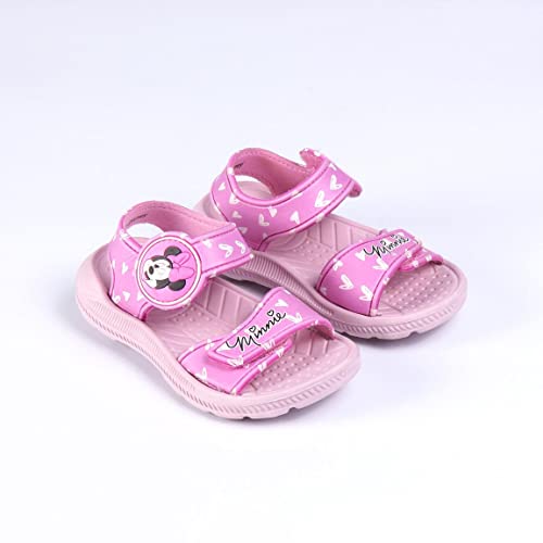 CERDÁ LIFE'S LITTLE MOMENTS, Sandalias Playa Niña Fabricada EVA y Estampadas con Personajes 3D de Minnie | Chanclas de Goma, Rosa, 24 EU