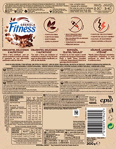 Cereales Nestlé Granola Nestlé Fitness Chocolate - 7 paquetes de 300 g