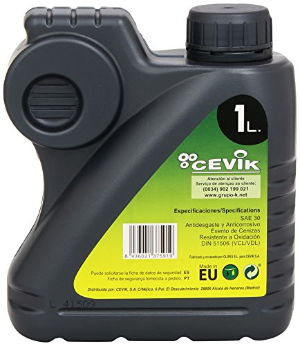 Cevik CA-ACEITE1L - Monoblock Portátiles Especial para compresores (1 lt.).