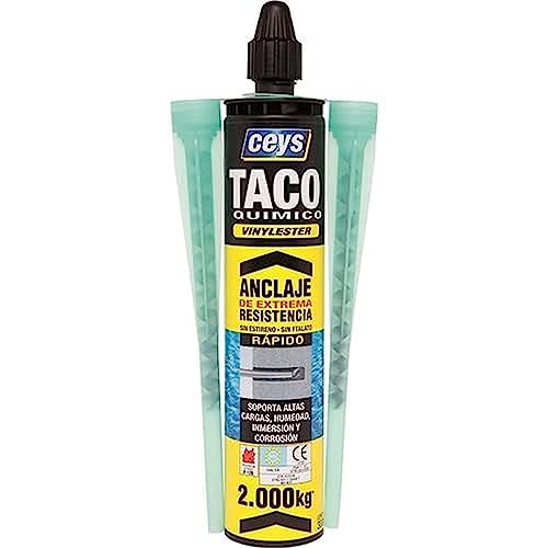 Ceys - Taco quimico resina vinylester - Alta resistencia +2000 Kg - Endurecimiento rápido - 300 ml