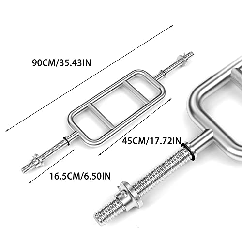 Cfty Mancuerna Polo Anillo Forma Rosca Barra Austriaco Bar de Pesas Levantamiento de Pesas músculo Fuerza Entrenamiento Sentado Peso Muerto Gimnasio casa Barra Barra Accesorios Discos de Pesas