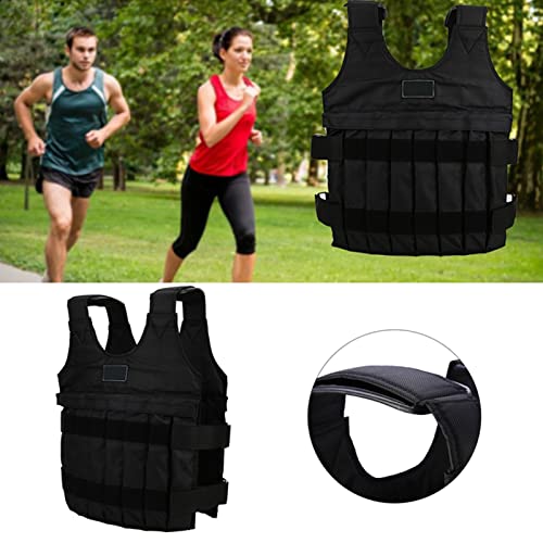 Chaleco Con Peso Ajustable, Chaleco Con Peso Para Mujeres Y Hombres, Chaqueta Con Peso De 44 Lb/20 Kg Para Correr, 60×42CM, Entrenamiento De Fuerza, Resistencia, Fitness (pesos NO Incluidos)