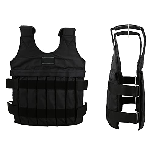 Chaleco Con Peso Ajustable, Chaleco Con Peso Para Mujeres Y Hombres, Chaqueta Con Peso De 44 Lb/20 Kg Para Correr, 60×42CM, Entrenamiento De Fuerza, Resistencia, Fitness (pesos NO Incluidos)