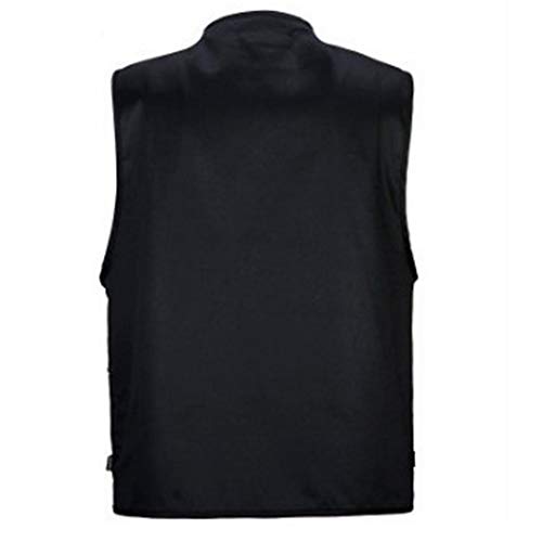 Chaleco De Malla Secado Rápido con Múltiples Bolsillos Posterior Removible Vest Negro XXL