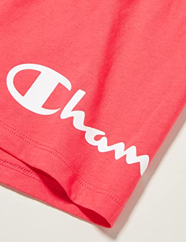 Champion Legacy American Classics-Logotipo Pantalones Cortos, Rojo, 15-16 Años Niñas y Chicas