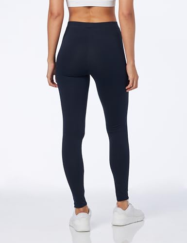 Champion Legacy American Classics W-Lycra de algodón Leggings, Azul Marino, M para Mujer