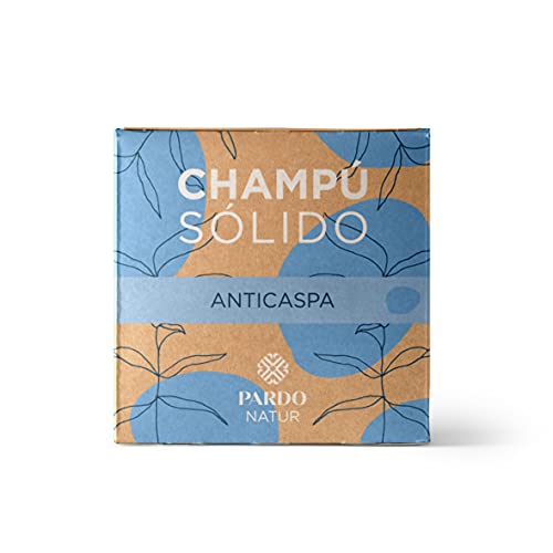 Champú Solido Anticaspa. Pardo Natur | Elimina la descamación | Ingredientes naturales | 60 gr