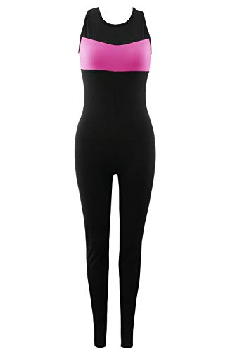 Chándal sin Espalda para Mujer una Pieza Mono Leggings Ajustados Vendaje sin Mangas Romper Mono Corto para Trotar Entrenamiento Fsico Yoga Entrenamiento Ropa Deportiva Pantalones Elásticos