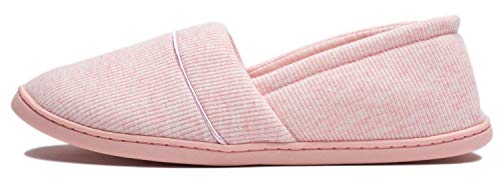 ChayChax Zapatillas de Estar por Casa para Mujer Invierno Cálido Pantuflas Memoria Espuma Ligero Comodo Suave Interior Zapatos de Algodón,Beige,SS(235)=EU 36-37