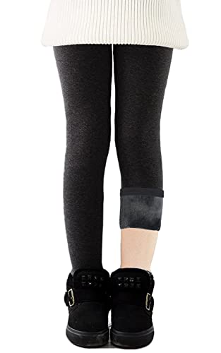 CheChury Leggings Niñas Térmico Pantalones Forros Polar Leggings Fleece Niñas Leggins Térmicos Pantalón Algodón Cálido Leggings Invierno Niñas Pantalones Largos Terciopelo Pantalones Bordados Niñas