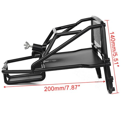 CHICHIYANG 1/10 RC Car Cage Negro Plástico Nylon Back Half Cage RC Car Accessory Piezas de repuesto para TRX-4 SCX10 SCX10 II