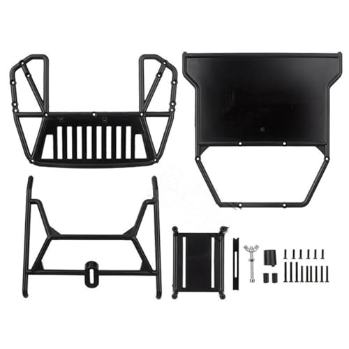 CHICHIYANG 1/10 RC Car Cage Negro Plástico Nylon Back Half Cage RC Car Accessory Piezas de repuesto para TRX-4 SCX10 SCX10 II