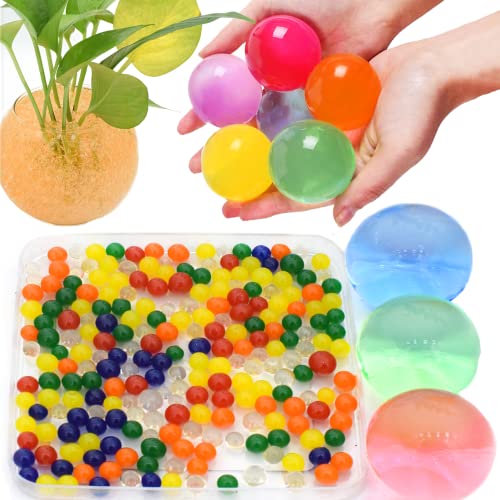 chimoo Perlas de Agua,150 Pcs Bolas de Gel No Tóxico y Ecológico, para Decoración de Jarrones para Flores y Plantas.