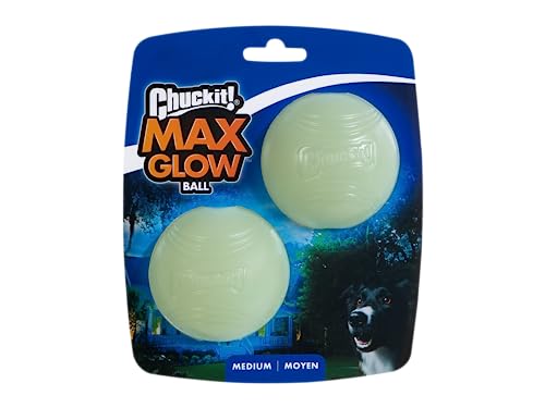 Chuckit Juguetes Para Morder Para Perros Max Glow Medium 2 Pcs