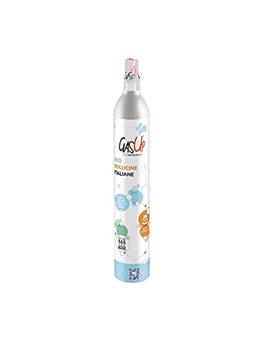 Cilindro CO2, 60 lt. GasUp. Recargable en la plataforma SCYSE. (Compatible con gasificadoras GasUp, Philips, Sodastream,Aarke)