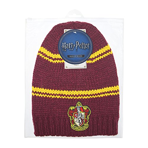 CINEREPLICAS - Harry Potter - Gorro Caído - Licencia Oficial - Casa Gryffindor - Rojo Burdeos