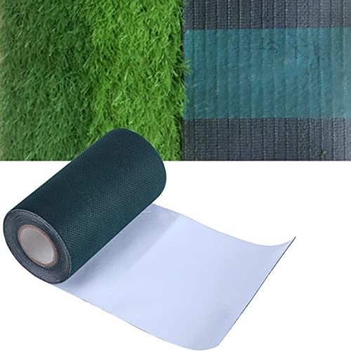 Cinta Adhesiva para Césped Artificial, 196.85” x 5.91“ Césped Artificial Cinta Verde para Césped con Fuerte Adherencia, para Cesped Sintético Fijación, para Conexión de Alfombra de Césped Artificial