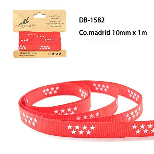 Cinta Bandera Comunidad Madrid 1m x 10mm