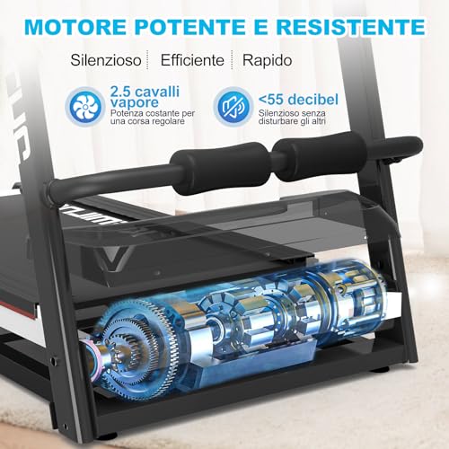 Cinta de correr plegable eléctrica de 120 kg, fitness cinta de correr eléctrica económica, 12 modos de fitness, rodamiento de 120 kg, doble altavoz, bluetooth