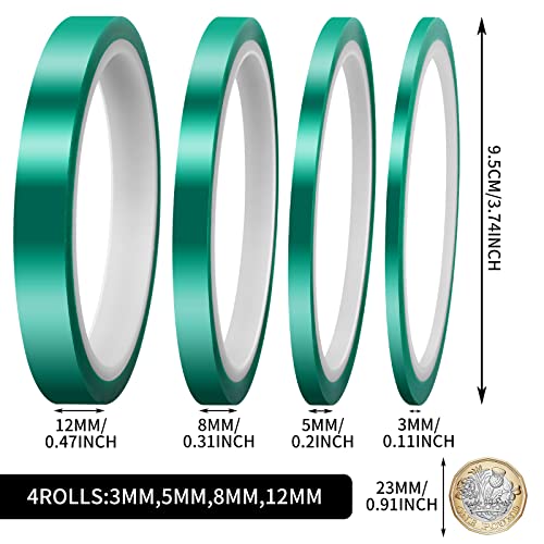 Cinta térmica de cinta de alta temperatura de 4 rollos