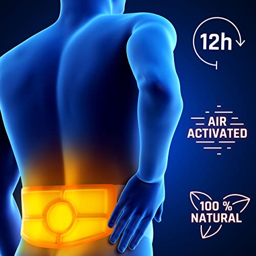 Cintura térmica - 12h de calor profundo calmante - Parche de calor para espalda - Faja lumbar de calor - Parche calentador - activación por aire - 3 unidades