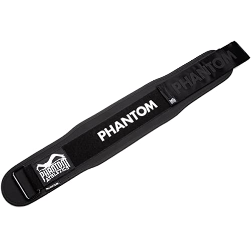 Cinturón de levantamiento de pesas de Phantom, con velcro, ancho para hombre y mujer, talla L