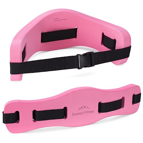 Cinturón de natación EVEREST FITNESS en Rosa - Cinturón de Aqua Jogging - Cinturón de natación para Adultos - Accesorios de Aquafitness - Cinturón de Aquajogging para Hombres y Mujeres