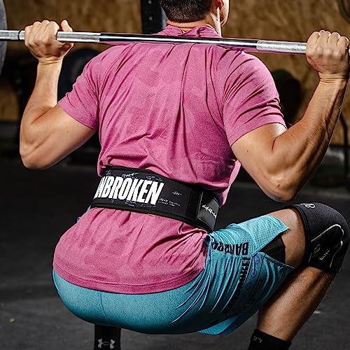 Cinturón Levantamiento de Peso, Halterofilia, Entrenamiento Funcional, Gym, Weightlifting BANBROKEN Unisex - Soporte Lumbar (S, Negro)