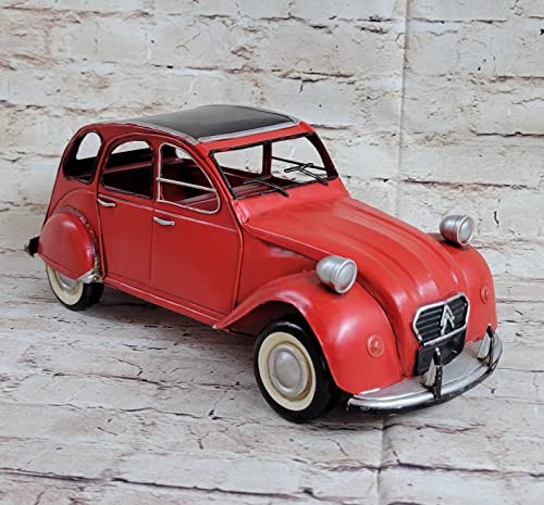 Citroen 2CV, rojo, modelo de coche, miniatura déjà montée, Welly 1:12 Venta de obras de arte