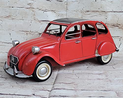 Citroen 2CV, rojo, modelo de coche, miniatura déjà montée, Welly 1:12 Venta de obras de arte