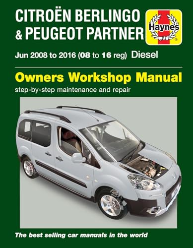 Citroen Berlingo & Peugeot Partner Diesel (June 08 - 16) 08 to 16 Haynes Repair Manual