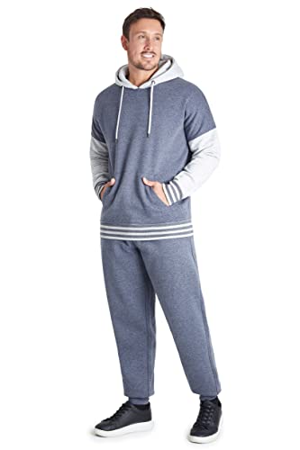 CityComfort Chandal Hombre Completo Conjunto con Pantalones y Sudadera Hombre (L, Azul Marino)