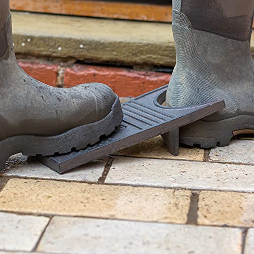 CKB LTD Sacabotas Botas de Hierro Fundido para Botas Wellington de Alta Resistencia, Extractor y rascador de Barro portátil Resistente a la Intemperie, Metal Negro sólido